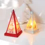 5449 Декоративен светещ коледен фенер Пирамида, 14 см, снимка 2