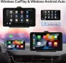 преносима стерео уредба за кола с безжична Apple Carplay Android Auto,7', снимка 5