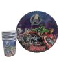 Avengers Отмъстителите Капитан Америка Хълк Айрън 8 бр картонени чаши парти рожден ден, снимка 2