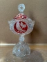 кристална бонбониера с капак от известната серия „Byrdes“ на Hofbauer Collection, снимка 3