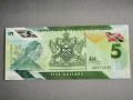 Банкнота - Тринидад и Тобаго - 5 доларa UNC | 2020г, снимка 1