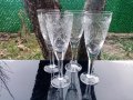 Кристални чаши за ракия - 4 бр., снимка 1 - Сервизи - 44184929