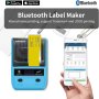 Bluetooth термичен принтер за етикети баркод, адрес, дрехи, бижута Съвместим с Android, iOS, снимка 5
