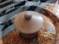 керамичен съд с капак от Белгия, снимка 2