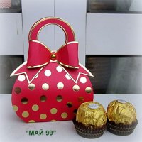 Чантичка на златни точки за бонбони, снимка 7 - Романтични подаръци - 42661452