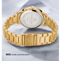 Дамски часовник NAVIFORCE Clarity Gold/White 5008 GW. , снимка 6 - Дамски - 34743466