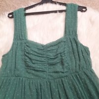 Зелена рокля шифон с подплата , снимка 2 - Рокли - 41380019
