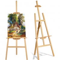 3834 статив за рисуване, изработен от дърво, с височина 1.5 метра, снимка 10 - Други стоки за дома - 39890871