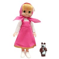 4087 Детска играчка кукла Маша и Мечока с мелодия, 33см, снимка 3 - Кукли - 42344548