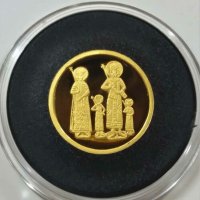 Златна Монета 20000 лева 1998 г. Четвероевангелие, снимка 2 - Нумизматика и бонистика - 41975866