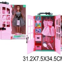 Кукла с гардероб, снимка 1 - Кукли - 41665255