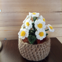 Цветя плетени на една кука, снимка 3 - Декорация за дома - 44825491