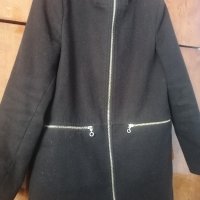 Черно дамско стилно палто