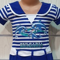 Нова детска моряшка рокличка с трансферен печат Делфини, 12-18 месеца, 7-8 години, снимка 16 - Детски рокли и поли - 29040118