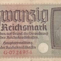 20 марки 1939, Германия, снимка 1 - Нумизматика и бонистика - 38975303