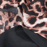 Дамска рокля с леопардов десен и асиметрична кройка, снимка 14 - Рокли - 40544146