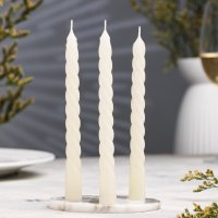 4083 Комплект спираловидни свещи, 3 броя, снимка 1 - Декорация за дома - 42298097
