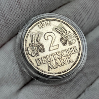 2 марки 1951 г, буква G - Германия, снимка 1 - Нумизматика и бонистика - 44634762