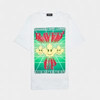 Мъжка тениска DSQUARED RAVED UP бяла XL-3XL, снимка 2 - Пуловери - 26005407