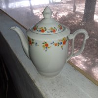 Прекрасен стар порцеланов чайник Blankeuhammer Bavaria, снимка 4 - Антикварни и старинни предмети - 34348817