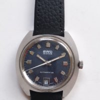 Швейцарски автоматичен мъжки часовник BWC, снимка 4 - Антикварни и старинни предмети - 42021718