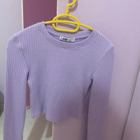 Чисто нова лилава блуза, снимка 1 - Блузи с дълъг ръкав и пуловери - 44642517