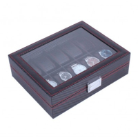 Луксозна карбонова кутия за 10 часовника (005), снимка 2 - Други - 44838385