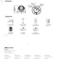 Hikvision HWT-T320-VF 2MP EXIR Камера 2.8-12мм VariFocal Лещи 40М IR IP66 4в1 HD-TVI AHD HD-CVI CVBS, снимка 4 - HD камери - 41506092