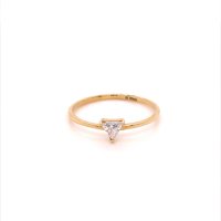 Златен дамски пръстен 1,0гр. размер:56 14кр. проба:585 модел:20036-2, снимка 1 - Пръстени - 42528460