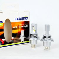 Диодни крушки ЛЕД LED к-т H4 44W 4000Lm 9-32V, снимка 2 - Аксесоари и консумативи - 40774715