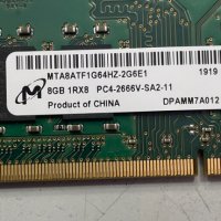 8GB (1x8GB) DDR4 Micron PC4-2666V (2666Mhz,CL-21,1.2V), снимка 2 - RAM памет - 39707378