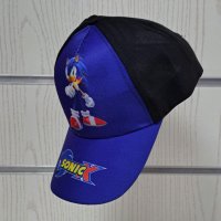 Нова детска шапка с козирка Соник, снимка 2 - Шапки, шалове и ръкавици - 41806218