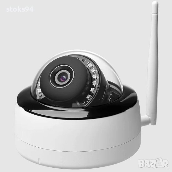 Wi-Fi вандалоустойчива камера с монтаж и 64 GB карта памет, снимка 1