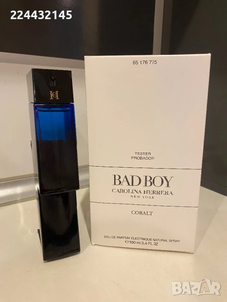 Carolina Herrera bad boy Cobalt 100 ml EDP , снимка 1