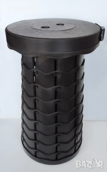 Бързо сгъваем стол - черен, снимка 1