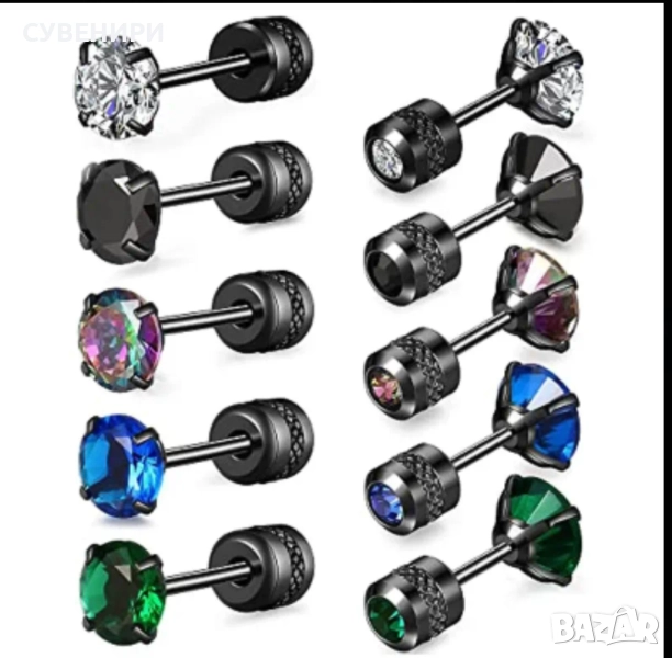 Мъжки обеци от неръждаема стомана , снимка 1