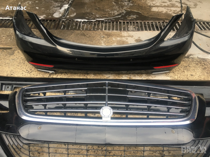 W222 Предна и задна броня, решетка, прагове, волан, фарове и джанти, снимка 1