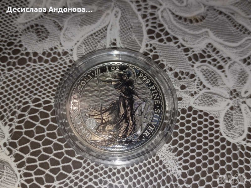 сребърна монета 1 oz Британия , снимка 1