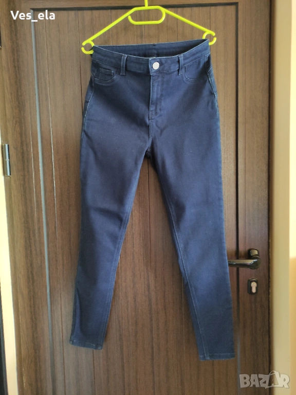 Нови еластични тъмни дънки, снимка 1