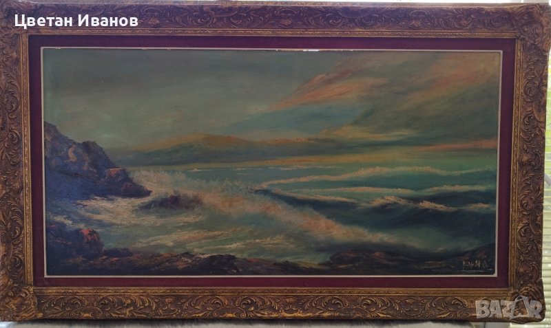 Голяма рисувана картина с размери 145/85, снимка 1