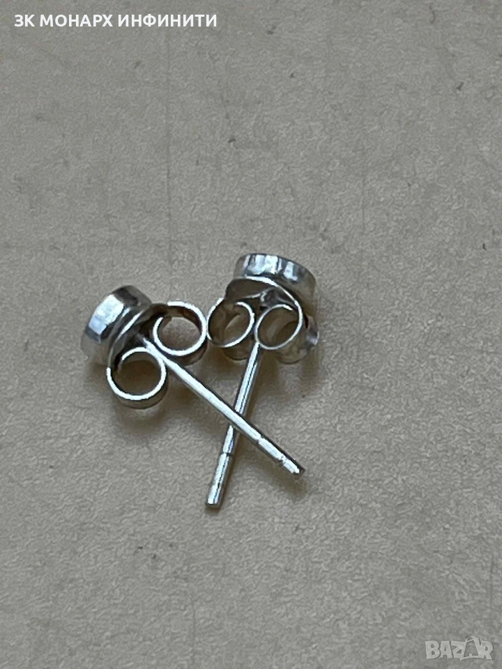 Сребърни обеци , снимка 1