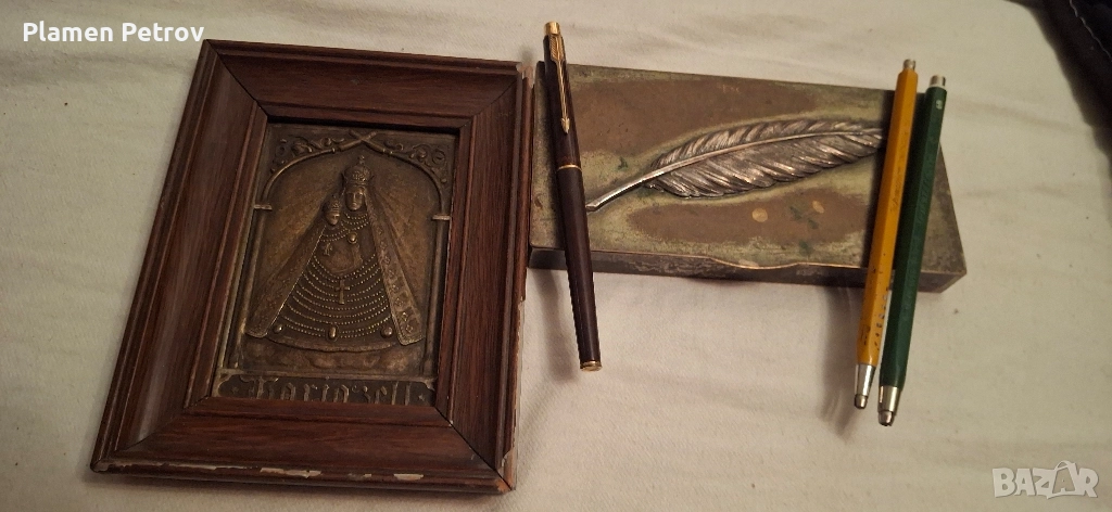 Писалка Parker ,кутия,пиромоливи,икона, снимка 1