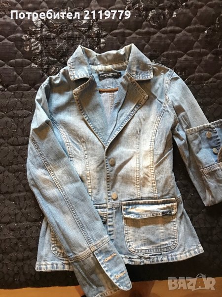 Дамско дънково сако, снимка 1