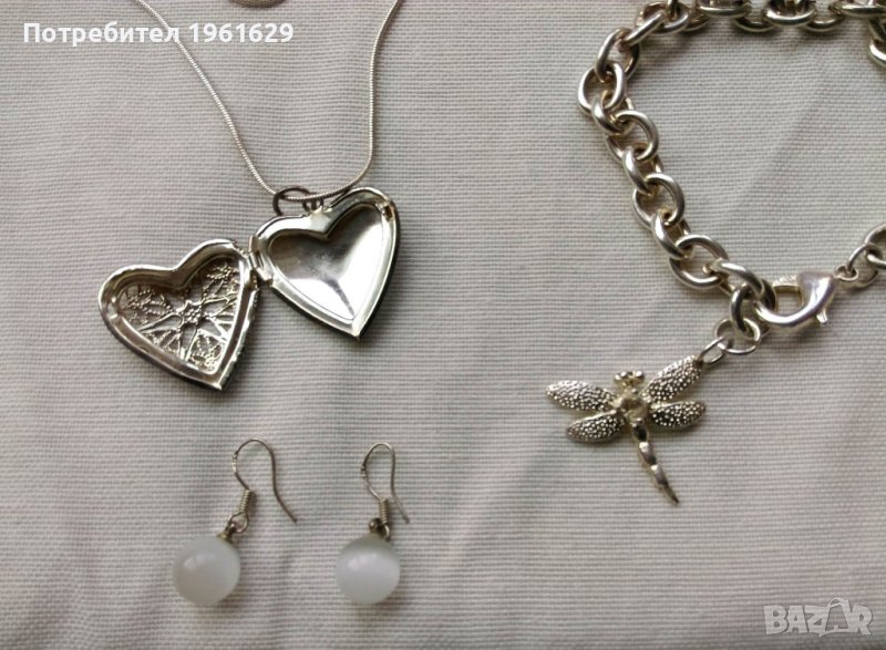 Обеци , гривна и колие с печати 925, снимка 1