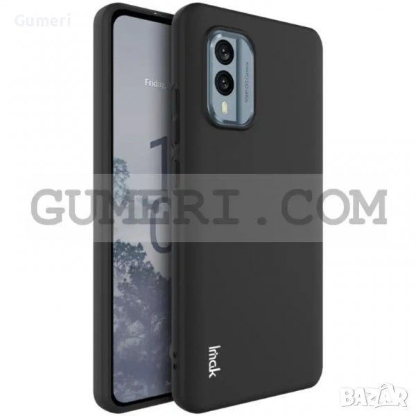 Nokia X30 - Силиконов Черен Гръб, снимка 1
