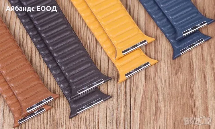 Кожена каишка с магнит за Apple Watch ULTRA/SE/10/9/8/7/6/5, снимка 1