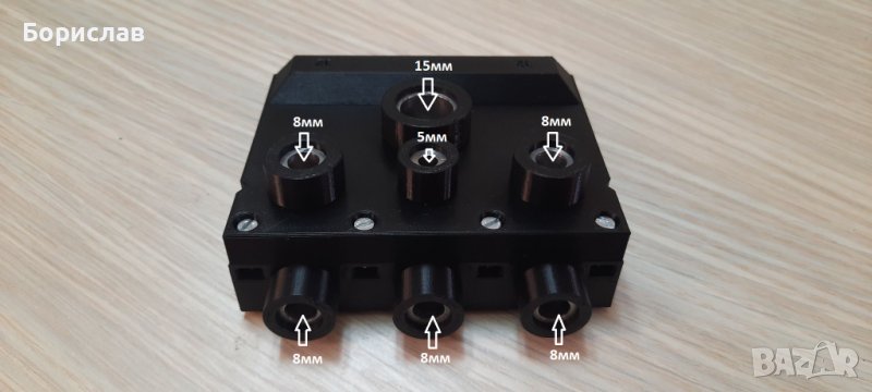 Шаблон за пробиване минификс с метални втулк, снимка 1