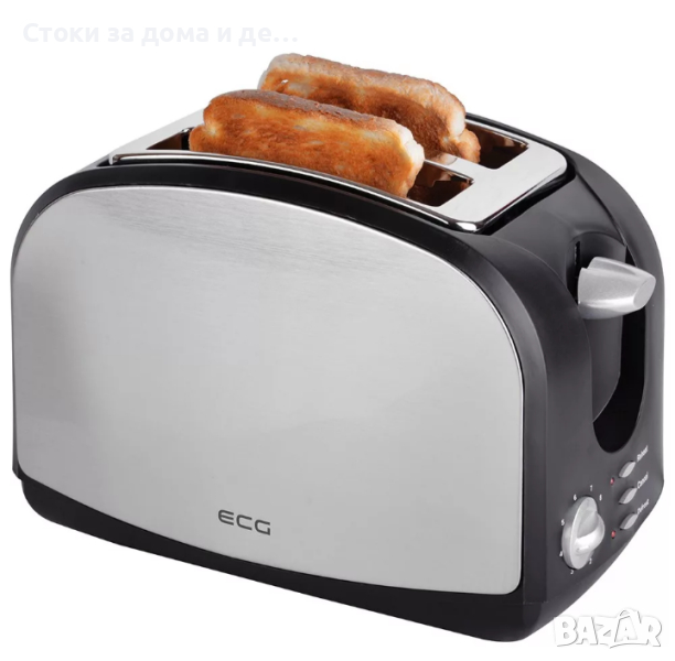 ✨Тостер ECG ST 968, 900W, Сив/Черен, снимка 1