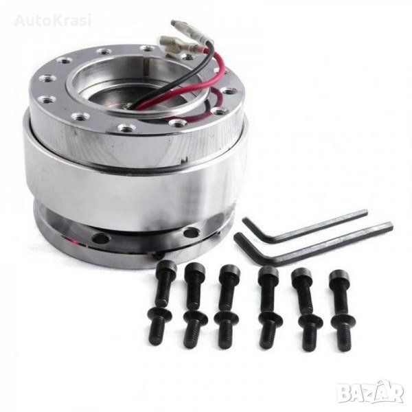 Фланец /бърза връзка за волан/ на МПС - сив - 10030, снимка 1