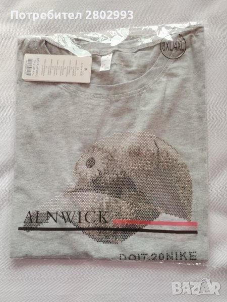 Нова дамска тениска 3XL/4XL, 95% памук +5% еластан, снимка 1